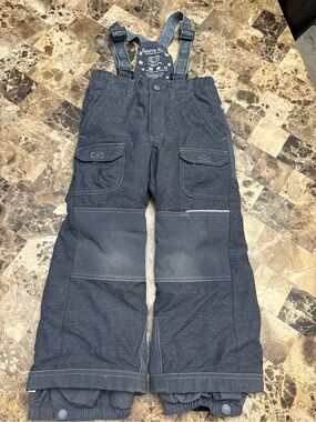 Souris mini Black Snow Overalls with Adjustable Suspenders 4 years